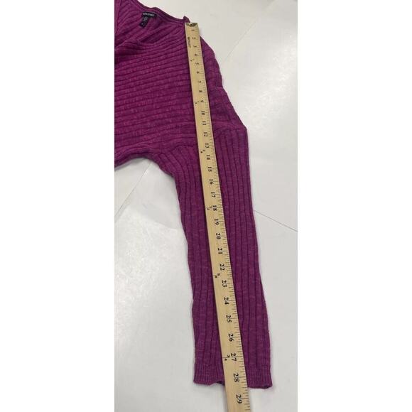 EILEEN FISHER Sweater Sz Large Silk Blend Ribbed Fushia Pink Pullover Lagenlook - Picture 10 of 10